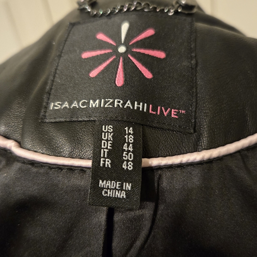 Isaac Mizrahi Leather Jacket - Picture 6 of 8